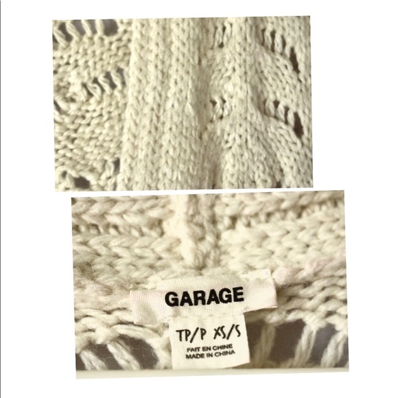 snow white light tined Cardigan - Picture 6 of 8